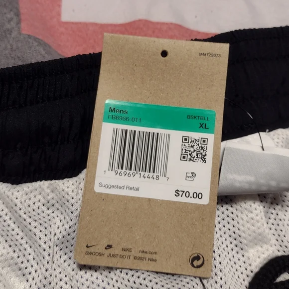 Nike Force Starting 5 Mens Basketball Pants purple black white size XL - Picture 7 of 7